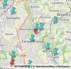 Mappa Via Gorgone, 20841 Carate Brianza MB, Italia (2.65091)