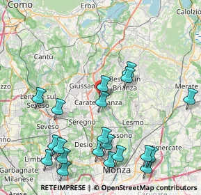 Mappa Via Gorgone, 20841 Carate Brianza MB, Italia (9.831)