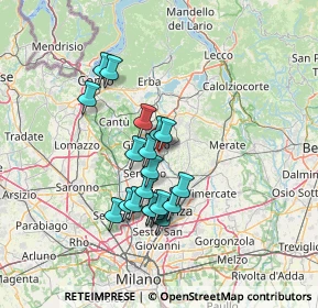 Mappa Via Gorgone, 20841 Carate Brianza MB, Italia (11.4955)