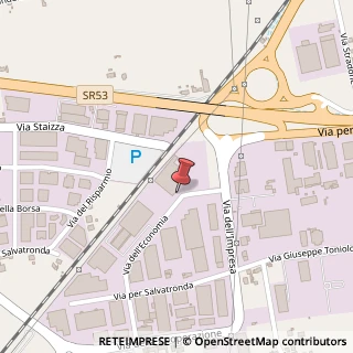 Mappa Via dell'Economia, 6, 31033 Castelfranco Veneto, Treviso (Veneto)