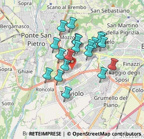 Mappa Centro Commerciale, 24035 Curno BG, Italia (1.3525)