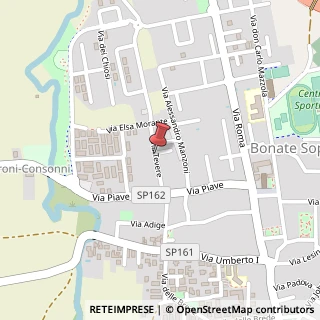 Mappa Via Tevere, 9, 24040 Bonate Sopra, Bergamo (Lombardia)