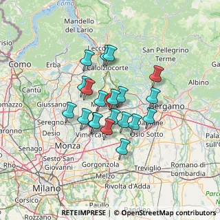 Mappa Via A. Volta, 23877 Paderno d'Adda LC, Italia (10.074)