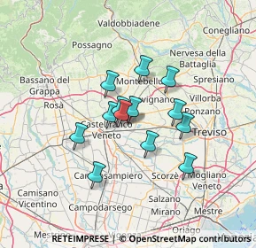 Mappa Via Cal Croci Nord, 31050 Castelfranco Veneto TV, Italia (9.69923)