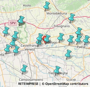Mappa Via Cal Croci Nord, 31050 Castelfranco Veneto TV, Italia (9.6715)