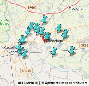 Mappa Via Cal Croci Nord, 31050 Castelfranco Veneto TV, Italia (3.1735)