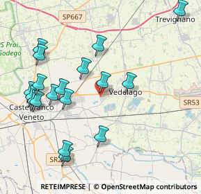 Mappa Via Cal Croci Nord, 31050 Castelfranco Veneto TV, Italia (4.435)