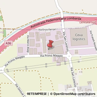 Mappa Via Primo Maggio, 20, 20824 Lazzate, Monza e Brianza (Lombardia)