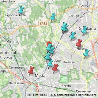Mappa Via Don Giovanni Minzoni, 22060 Cabiate CO, Italia (2.104)