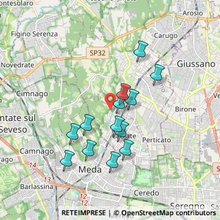 Mappa Via Don Giovanni Minzoni, 22060 Cabiate CO, Italia (1.62615)