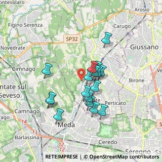 Mappa Via Don Giovanni Minzoni, 22060 Cabiate CO, Italia (1.40389)