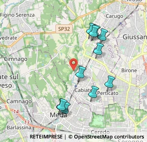 Mappa Via Don Giovanni Minzoni, 22060 Cabiate CO, Italia (1.89)