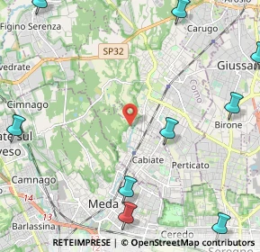 Mappa Via Don Giovanni Minzoni, 22060 Cabiate CO, Italia (3.60083)