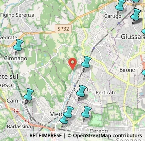 Mappa Via Don Giovanni Minzoni, 22060 Cabiate CO, Italia (3.16533)