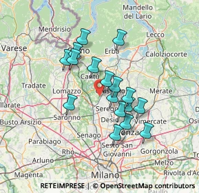 Mappa Via Don Giovanni Minzoni, 22060 Cabiate CO, Italia (11.20294)