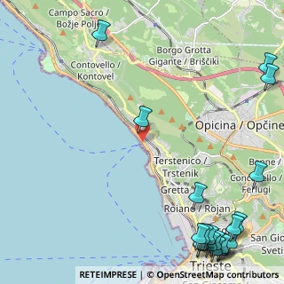 Mappa V.le Miramare, 34136 Trieste TS, Italia (3.6975)