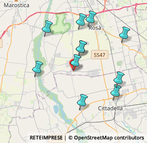 Mappa Via Jolanda, 36056 Tezze sul Brenta VI, Italia (3.74727)