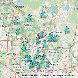 Mappa Via Antonio Gramsci, 20833 Mariano Comense CO, Italia (9.468)