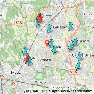 Mappa Via Antonio Gramsci, 20833 Mariano Comense CO, Italia (2.11429)