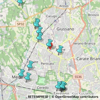Mappa Via Antonio Gramsci, 20833 Mariano Comense CO, Italia (2.714)