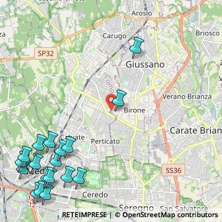 Mappa Via Antonio Gramsci, 20833 Mariano Comense CO, Italia (3.46222)