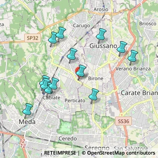 Mappa Via Antonio Gramsci, 20833 Mariano Comense CO, Italia (2.01846)