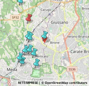 Mappa 20833 Mariano Comense CO, Italia (2.08091)