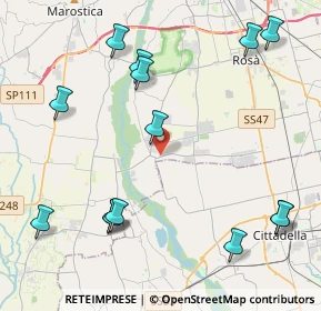 Mappa Via Villa, 36056 Tezze sul Brenta VI, Italia (5.14071)