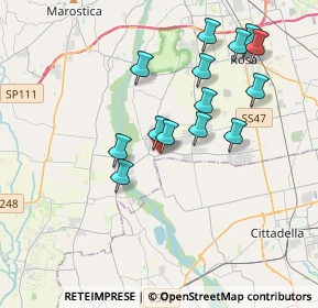 Mappa Via Villa, 36056 Tezze sul Brenta VI, Italia (3.48786)