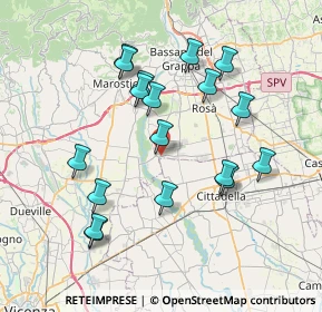 Mappa Via Villa, 36056 Tezze sul Brenta VI, Italia (7.31778)
