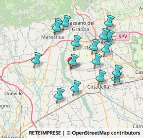 Mappa Via Villa, 36056 Tezze sul Brenta VI, Italia (7.29765)