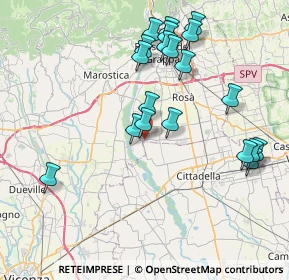 Mappa Via Villa, 36056 Tezze sul Brenta VI, Italia (8.163)