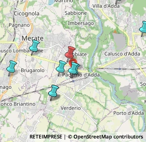 Mappa Vicolo F.lli Cervi, 23899 Robbiate LC, Italia (2.26636)