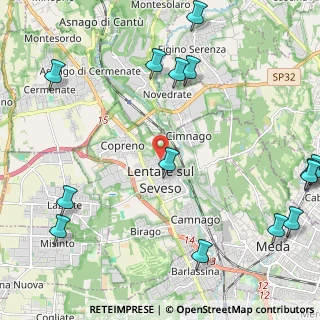 Mappa Via Donatori del Sangue, 20823 Lentate sul Seveso MB, Italia (3.085)