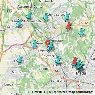 Mappa Via Donatori del Sangue, 20823 Lentate sul Seveso MB, Italia (2.6)