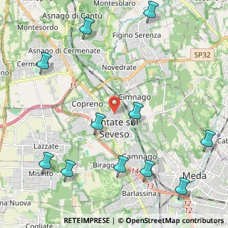 Mappa Via Donatori del Sangue, 20823 Lentate sul Seveso MB, Italia (2.83455)