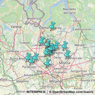 Mappa Via Donatori del Sangue, 20823 Lentate sul Seveso MB, Italia (10.085)