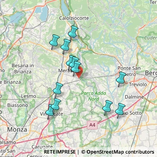 Mappa Via T. Edison, 23877 Paderno d'Adda LC, Italia (7.28)