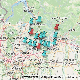 Mappa Via T. Edison, 23877 Paderno d'Adda LC, Italia (10.0905)