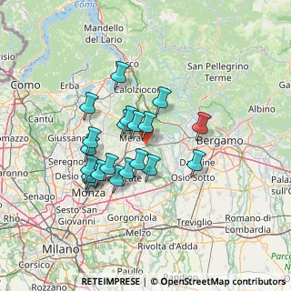 Mappa Via T. Edison, 23877 Paderno d'Adda LC, Italia (11.5425)