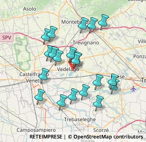 Mappa M2MJ+5X, 31050 Vedelago TV, Italia (6.7865)