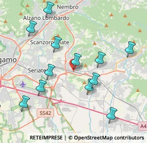 Mappa Via Alcide De Gasperi, 24061 Albano Sant'Alessandro BG, Italia (4.1725)