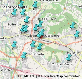 Mappa Via Alcide De Gasperi, 24061 Albano Sant'Alessandro BG, Italia (2.10944)