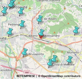 Mappa Via Alcide De Gasperi, 24061 Albano Sant'Alessandro BG, Italia (2.93)