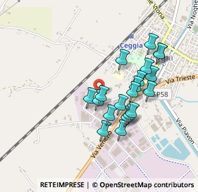 Mappa Via Piave, 30022 Ceggia VE, Italia (0.386)