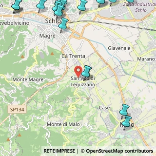 Mappa Via San Rocco, 36030 San Vito di Leguzzano VI, Italia (3.589)