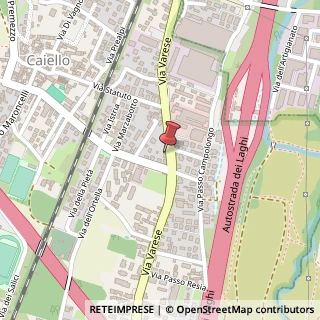 Mappa Via Varese, 77, 21013 Gallarate, Varese (Lombardia)
