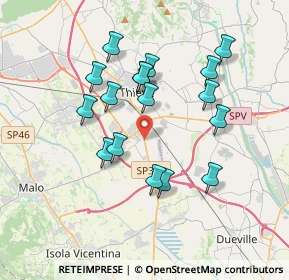 Mappa Via Cà Beregane, 36016 Thiene VI, Italia (3.32353)