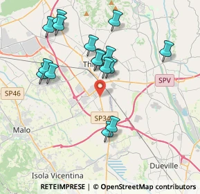 Mappa Via Cà Beregane, 36016 Thiene VI, Italia (3.82875)