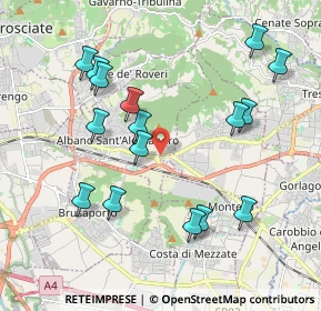 Mappa Via Nazionale, 24061 Albano Sant'Alessandro BG, Italia (2.05125)